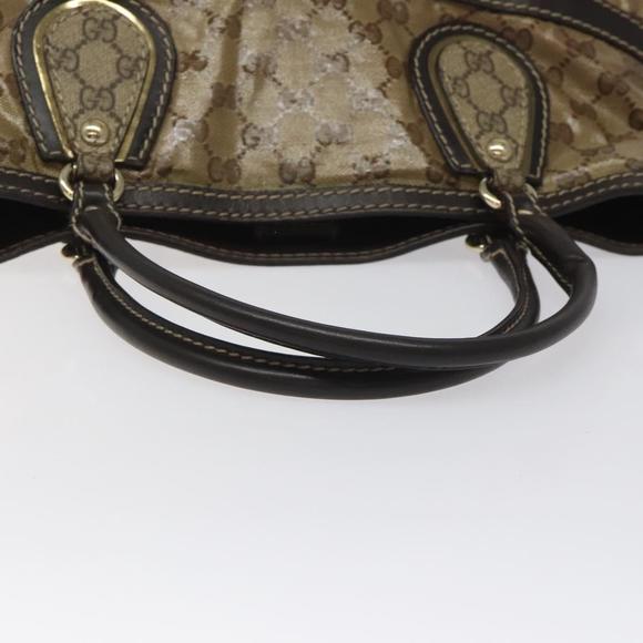 GUCCI GG Crystal Tote Bag Brown 223964 Auth KD062 - Picture 7 of 16